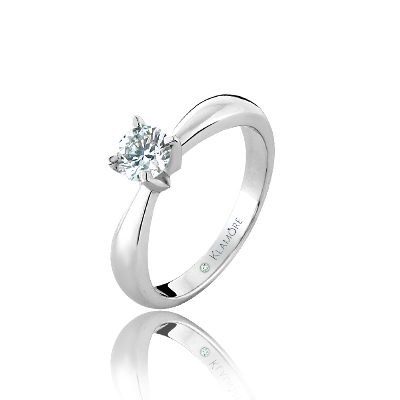 Anillo De Compromiso Miloro Oro 14K Con BB72