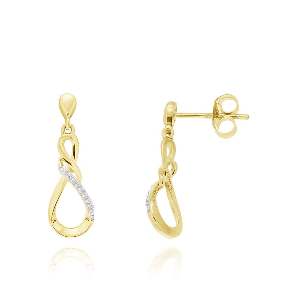 Aretes Huggies Diseño Infinito Oro Laminado 14k | Meses Sin Interés - Foto 13