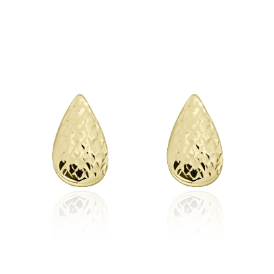 Aretes de Oro 14k Largos con Eslavï¿½n y Gota