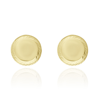 Aretes bola oro 8mm