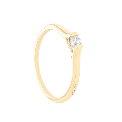 Anillo De Compromiso Ora Oro 14K Con 6 P BB72