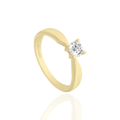 Anillo De Compromiso Sol Oro