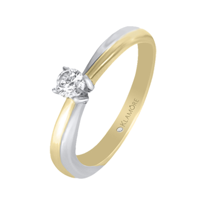 Anillos bicolor oro blanco y amarillo 2025