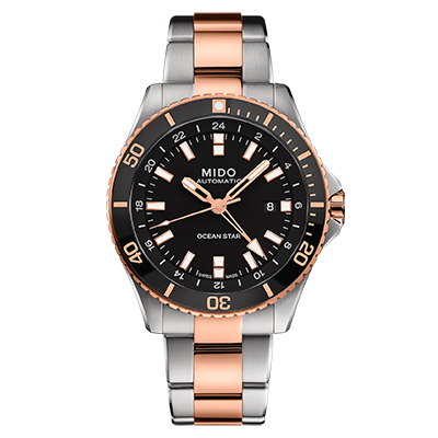 Mido ocean star pink gold discount