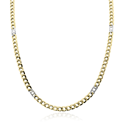 Cadena Caballero Oro Bicolor 14K – Guvier