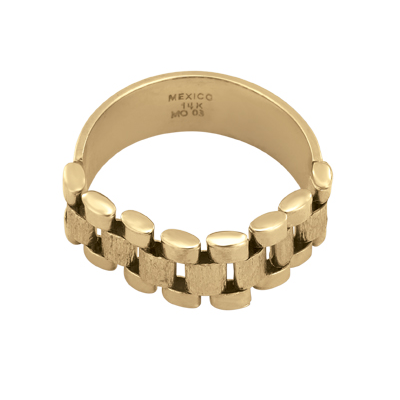 Anillo Dama Media Cana Oro 7Mm Guvier