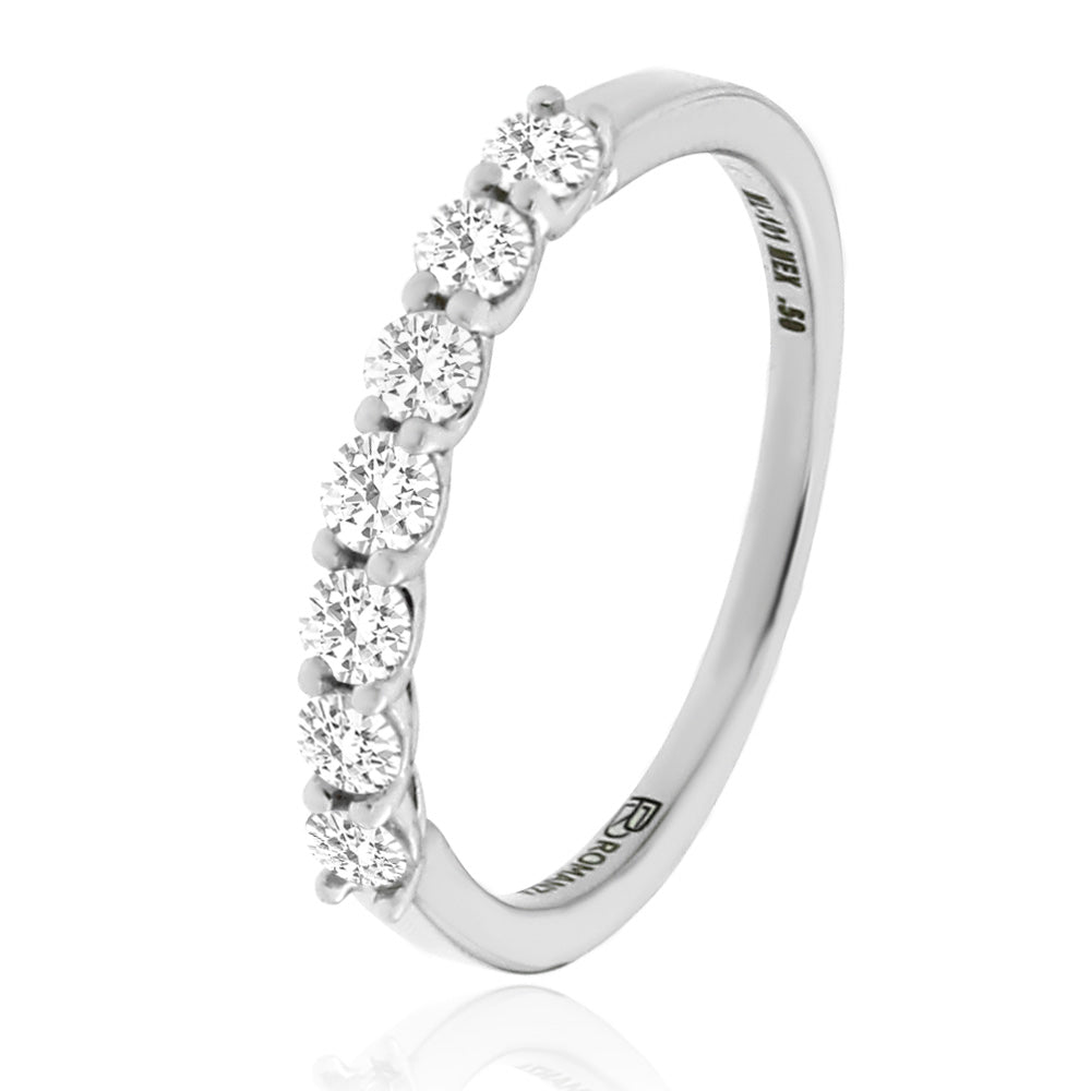 Anillo Churumbela Corte Brillante En Oro Blanco De 14K Con Diamante TM87277